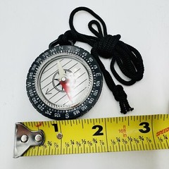 Compass Liquid Filled See-Through Capsule 2″ Graduated in 5° Increments Lanyard