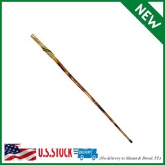 Survivor Series 55″ Hand Carved Wolf Hiking Stick, Weatherproof, Rope Wrapped, M