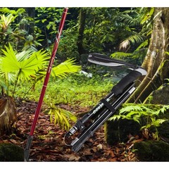 Foldable Hiking Poles 5-Section Trekking Walking Stick Adjustable Nordic Trail