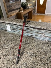 1 Swissgear 135cm Adjustable Walking Stick Pole Anti-shock And Ergonimic Handle