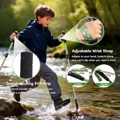 2-Pack 7075 Aluminum Ultralight Folding Trekking Poles, Professional Walking