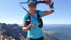 BLACK DIAMOND distance carbon Z DEMO trail run poles ultralite 3 section 105 cm
