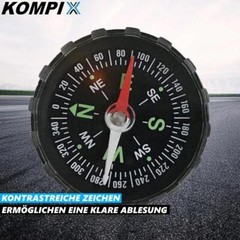 KOMPIX Mini Outdoor Compass Walking Compass Hiking Car Bike Pocket Compass