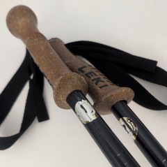 Leki Super Makalu Twist Triple Spring Cortec Trekking Poles 115-140cm Adjustable
