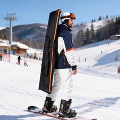 167cm Ski Protection Bag with Roll Top Adjustment 600D PVC and Handles