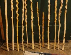 Set of 12 FRESH Cut Vine Twisted Stick FAIRY WANDS HAND PEELED~ Read Description