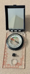 VTG Eddie Bauer Mirror Sighting Compass – Liquid Filled Orienteering Tool – VGUC