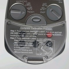 Sherrill All Points Digital Compass Alarm Clock Date Time Temp Hiking Camping