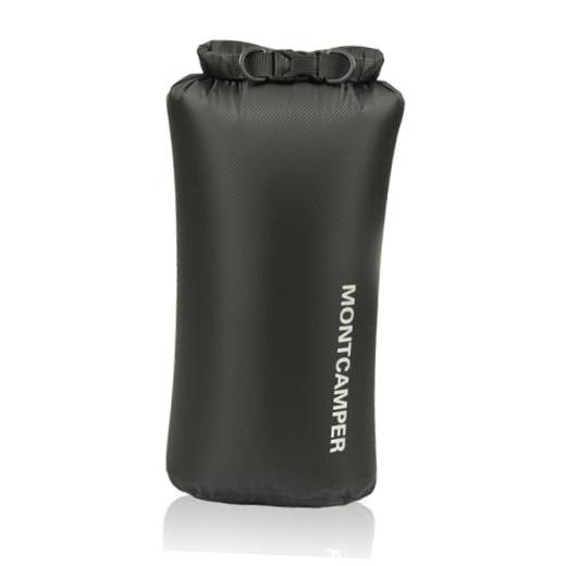 Waterproof Dry Bag – 30D Nylon Roll Top Dry Sack with PU Coating, 10L 1 Black
