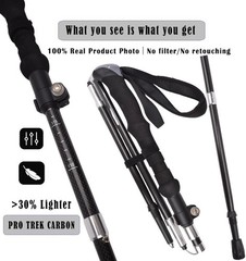 Travel-Friendly Ultralight Hiking Poles with Tungsten Tips – 2-Pack Convenience