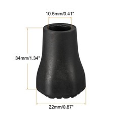 2Pcs Trekking Pole Tips Climbing Ski Cane Tip Protectors Replacement Accessories