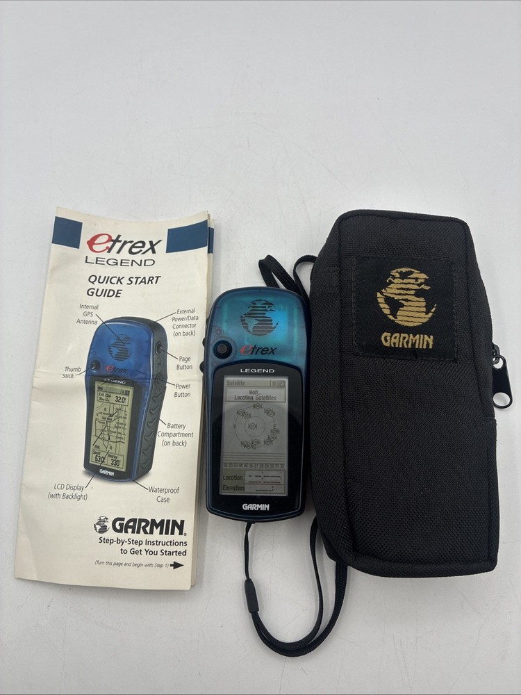 Garmin Etrex Legend Handheld GPS With Case And Booklet Tested