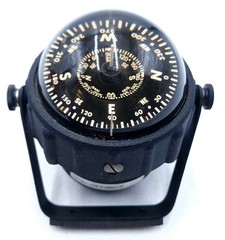 YCM Marine Navigation Compass Black 045 Japan w/ Mounting Bracket