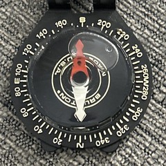 Black Vintage Brunton USA Pocket Compass Transit 9050