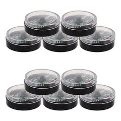 12pcs Plastic Pocket Compass 20mm Mini Lightweight For Outdoor Hiking Camping