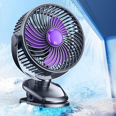 LED Display Fan 360?? Rotation Fan Ideal For Work Desk Clear Battery Indicator