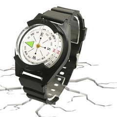 Wrist Compass with Fluorescent Dial Waterproof Compasses for Hiking Camping Tool