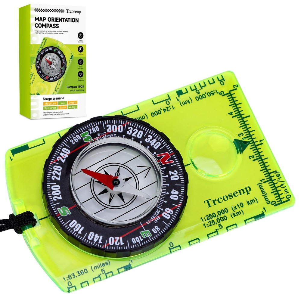 Mini Hiking Survival Compass for Camping Backpacking