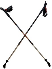 LEKI Nordic Walking Spin Black/Orange Trekking Pole 100cm135cm