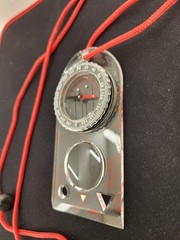 Lightweight Boy Scout Compass with 1:24000 Map Scale & 360° Bezel for Outdoors