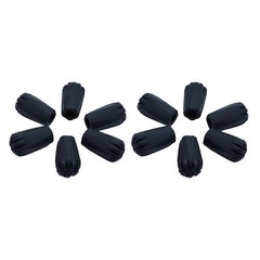 10pcs Outdoor Hiking Pole Tip Protectors Thickened PVC 11mm ID Round Design
