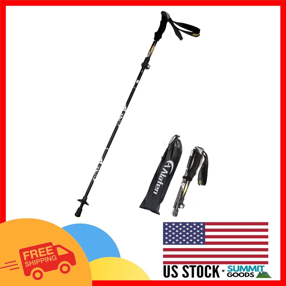 Durable Aluminum Folding Trekking Pole with Quick Lock – 49″ Extended Length