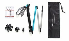 Pansel Folding 7075 Aluminum Alloy Travel Walking Hiking Trekking Pole, Blue