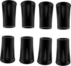8Pcs Trekking Pole Tips Replacement Protectors, Rubber Feet for Hiking Pole