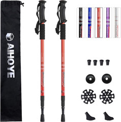 Hiking Trekking Poles, 2 Pack Collapsible, Lightweight, anti Shock, Walking Stic