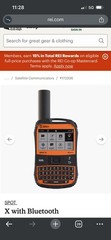SPOT X with Bluetooth GPS Satellite Messenger SOS Orange Black Hiking