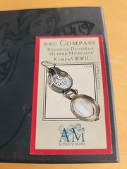 AM Authentic Models WWII Brass Compass, Made in India