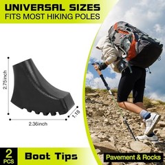 Trekking Pole Rubber Tips Replacement Protectors,Hiking Pole Tips Accessories