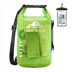 Waterproof Dry Bag for Men & Women – 5L/10L/20L/30L/Roll Top 40L – Lemon Green