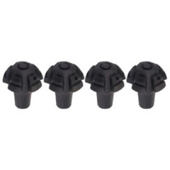 Rubber Trekking Pole Tips: 4PCS Replacement Caps for Hiking