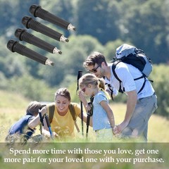 4 PCS Trekking Pole Universal Carbide Tip Carbon Tungsten Steel Hiking Stick