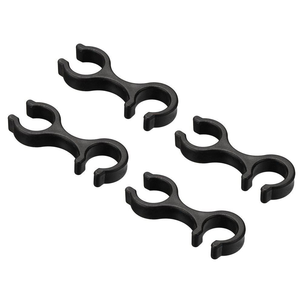 4Pcs Trekking Pole Clips Walking Stick Accessories Double Rod Buckle Connector