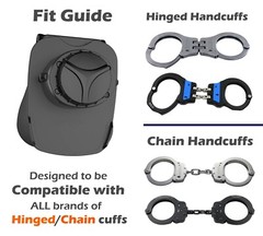 Durable Handcuff Lock Cover Can Hold Keys F S&W/ASP/Peerless/CTS Chain Handcuffs