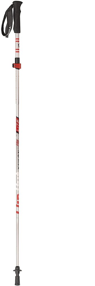 Yukon Charlie’s All Season Aluminum Flipout Trekking Poles (1 Pair), Red/Silver