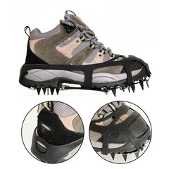 18 Teeth Steel Ice Gripper Spike for Shoes Anti Slip Climbing Hiking Snow Spikes