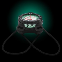 Bungee Mount Compass – Glow in the Dark, Waterproof Dive Compass – Scuba Comp…