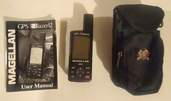 Magellan GPS Blazer 12 Satellite Navigator w/ Manual/case Outdoors/Hiking Works