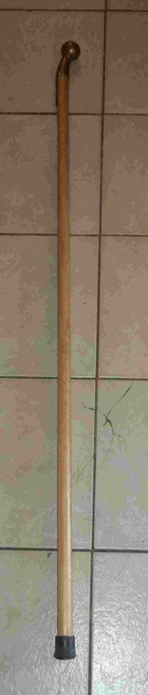 Collectible Big Brass & Wood WALKING STICK, Cane- 51″L & 1″ Dole