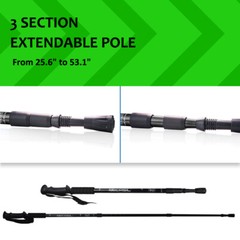 Telescopic Walking Trekking Poles Hiking Sticks Collapsible Alpenstock Pair of 2