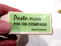 Vintage Pesto Fluid Pin On Compass in Original Box-Germany
