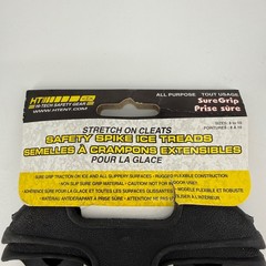 HT Safety Gear Stretch On Cleats Ice Treads Black Size 8 to 10 SureGrip