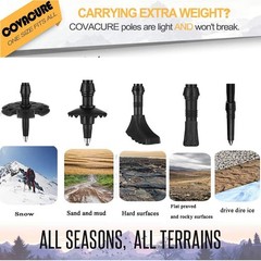 Walking Stick, Folding, Walking Stick, Cork, Breathable, Trekking, Shockproof, Ru…