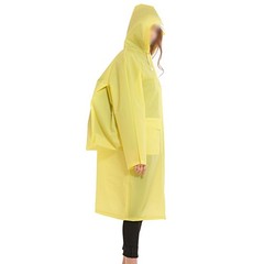 Lightweight EVA Raincoat with Backpack Cover for Outdoor Sports and Travel