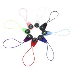 20 Pcs Compass Survival for Camping Lanyard Slider (mixed Colors) 20pcs Compact