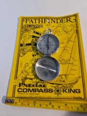 Vintage Precise Pathfinder Liquid Filled Pocket Compass, Made In Japan 23210