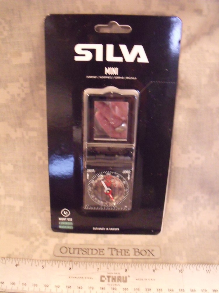 Emergency/Survival: Silva MINI Compass, Waterproof, Night Use, Scale, Mirror